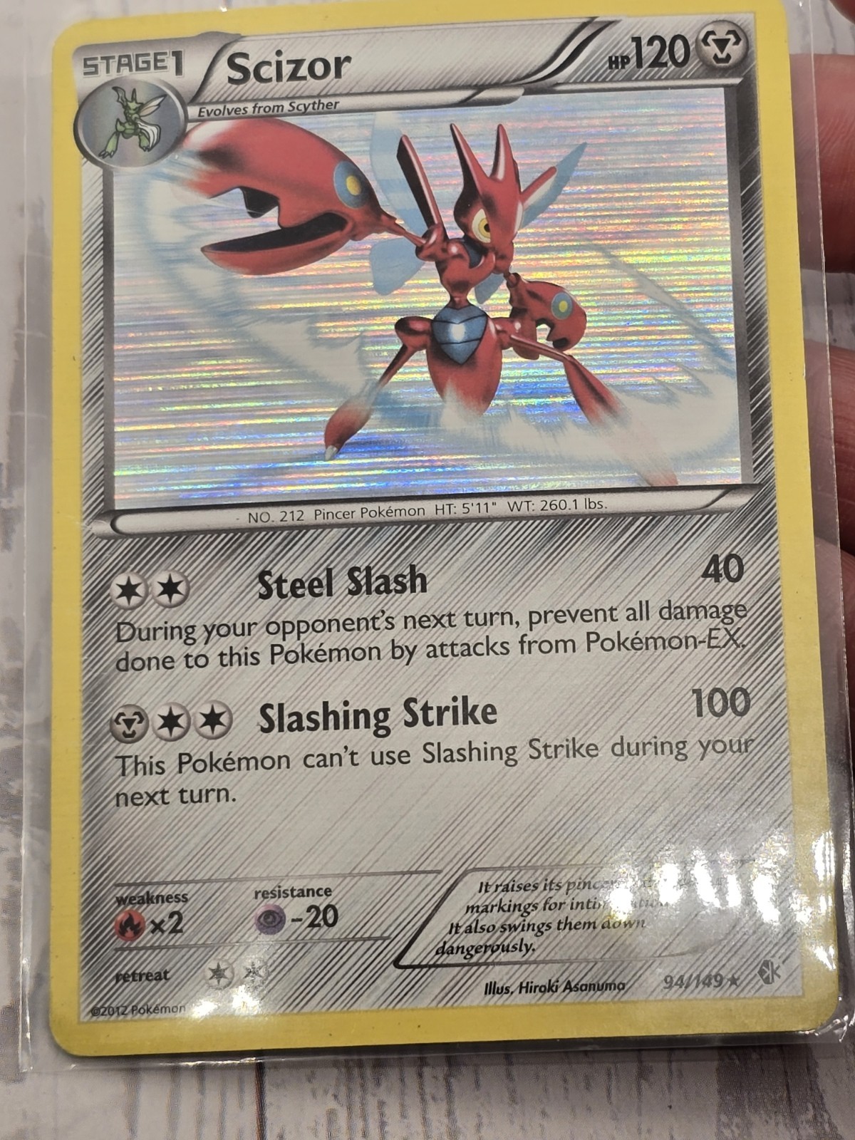 Scizor 94/149 Boundaries Crossed Holo
