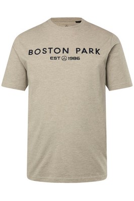 Boston Park große Größen Kurzarm T Shirt 52+ natur melange T Shirt Halbarm
