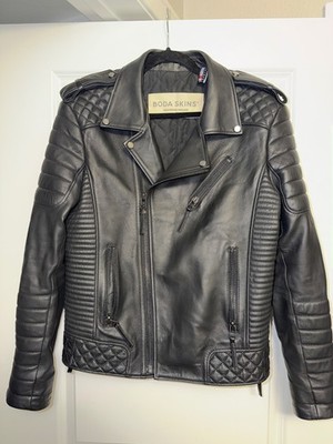 Boda Skins Kay Michaels Leather Jacket MINT Medium Black on Black