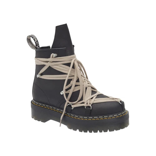 Rick Owens Dr.Martens 1460 Quad Sole Megalace Boot DM02E68128001 Men's Size image 3