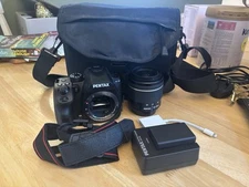 Pentax DSLR Camera Kit with Lens, Charger & Bag