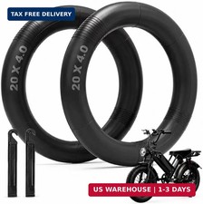 20x4.0 Fat Bike Inner Tubes, Heavy-Duty Butyl Rubber Schrader Valve Tubes Compat