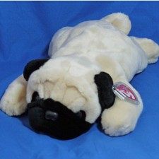 Ty Large Plush Beanie Buddy - Pugsly the Dog  MWMT