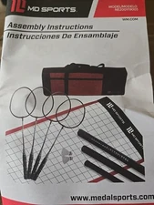 MD Sports Avanced Badminton 4 Person Set BRAND NEW Easy Set Up All You Need