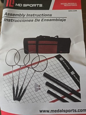 MD Sports Avanced Badminton 4 Person Set BRAND NEW Easy Set Up All You Need