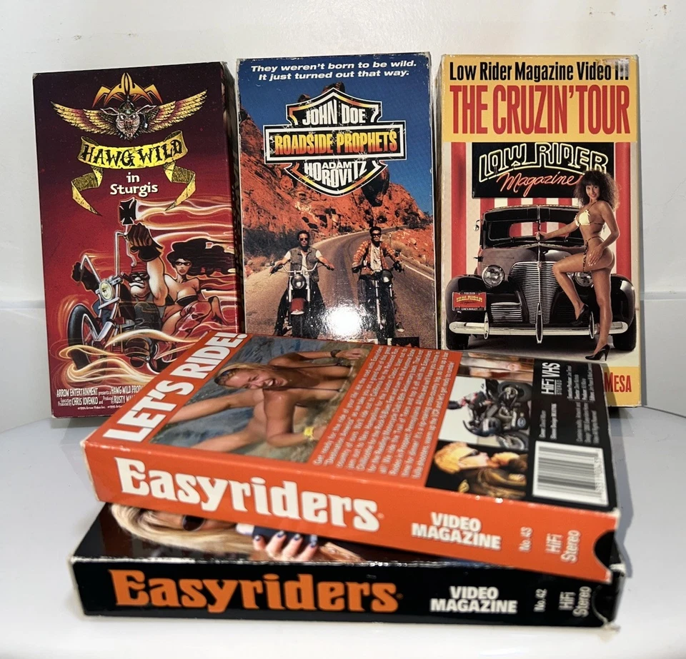 Roadside Prophets VHS Tape Lot, Easy Riders Sturgis Media Vault OOP HTF Babes!! - Image 4 of 4