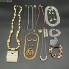 Vintage Napier Costume Jewelry Lot of 17 Gold Silver Tone Necklaces Earrings