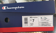 Champion Arena Power Lo Men's Low Top Lace-Up Sneakers White/Green CA03069101