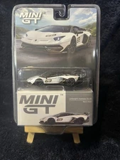 Mini GT 842 - Lamborghini Aventador SVJ 63 - Bianco Asopo