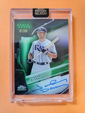 2026 TOPPS CHROME BLACK JOHNNY DAMON #CBA-JDA GREEN REFRACTOR #'D 81/99 MINT!