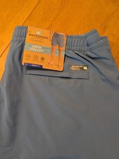 Quiksilver Men's Swim Volley Waterman Collection Active Short Blue Large Lined
