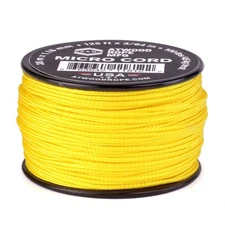 Yellow Micro Cord Rope 1.18Mm 125Ft Strong Lightweight Uv Resistant Usa Made