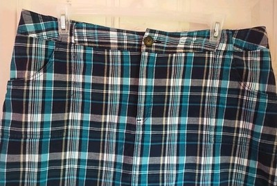 Skort St. Johns Bay Femme - Taille 4 - Jupe-short Stretch, Motif Plaid Bleu/vert