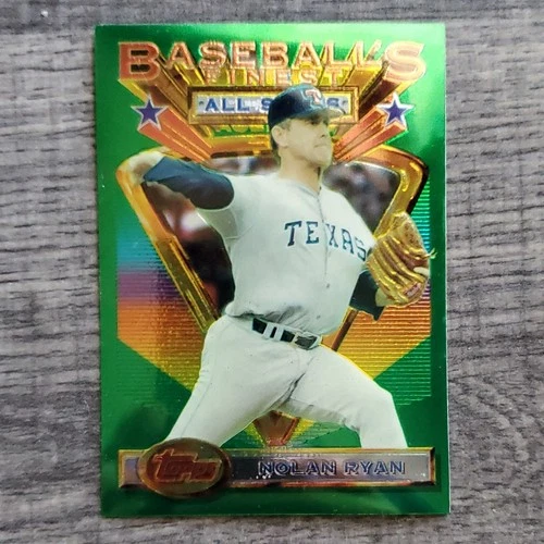 Topps 1993 Finest All-Stars Insert Nolan Ryan Texas Rangers #107 Baseball Card