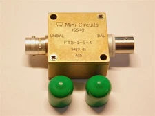Vintage Mini-Circuits FTB-1-6-4 50 OHM 0.01 to 125MHz RF Transformer, FM BNC