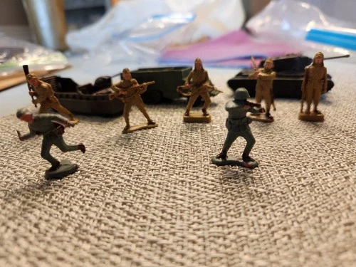 New ListingMarx Miniature, German & Japanese Operation Attack playset Soldiers Vehicles