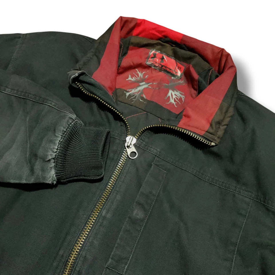 Chaqueta Under Armour Burley Para Hombres XL Caza Lona Tareas PESADA Abrigo Desteñido Negro  Foto 2 de 4