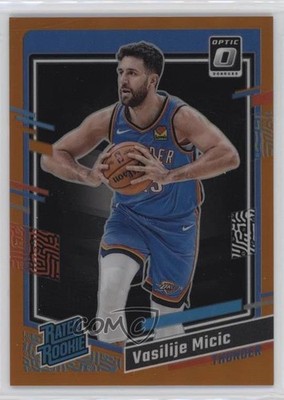 2023 Panini Donruss Optic Rated Orange Prizm 96/199 Vasilije Micic Rookie RC 5i2