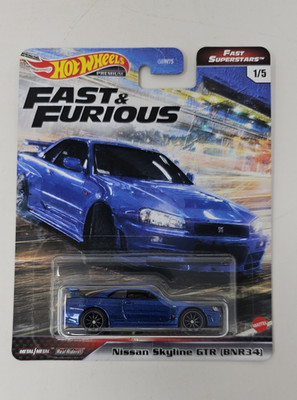 Hot Wheels  The Fast and the Furious Premium Fast Super Stars Nissan Skyline GTR