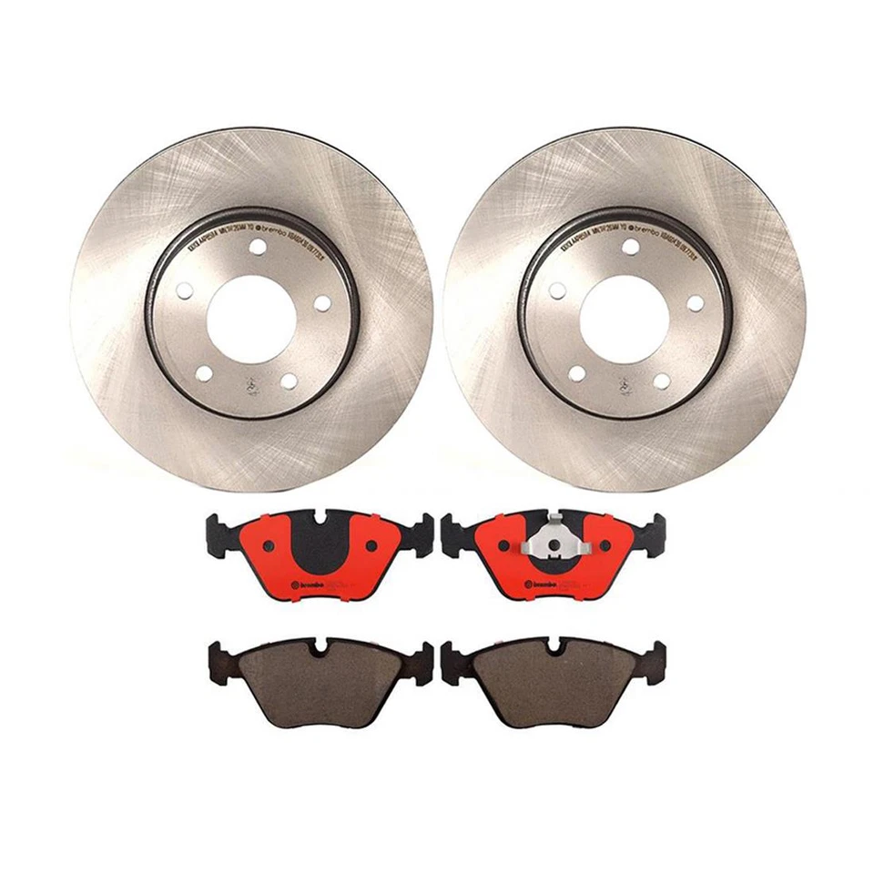 Rotor de freno delantero Brembo 6 y pastillas para Jaguar XJ8 1998-2003 1997-1999 Jaguar XK8 Foto 2 de 2