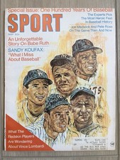 Sport Magazine May 1969 One Hundred Years of Baseball Ruth Koufax Mays DiMaggio