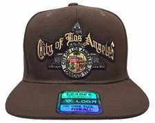City Of Los Angeles Bronze Script Khaki Snapback