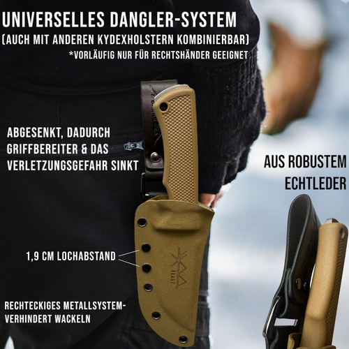 SK Wild Ones® Outdoor Messer Survival - Jagdmesser Feststehende Klinge - Surviva - Bild 3 von 6