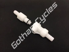 Motion Pro 5/16" Gas Fuel Line Quick Release Disconnect Dual Shut Off 12-0038