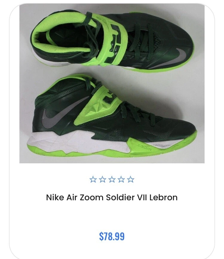 Nike Zoom Soldier VII TB - Verde Lebrón, Para Hombre 10.5 Foto 3 de 3