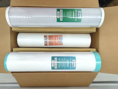 iSpring F3WGB32BM 4.5  x 20  3-Stage Whole House Water Filter Set Replacement