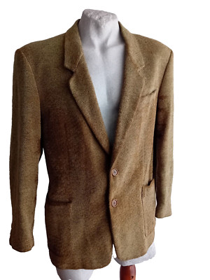 VITTORIO FORTI Herren Jacke Elegant Business 2 Knöpfe Wolle Vintage Size 50