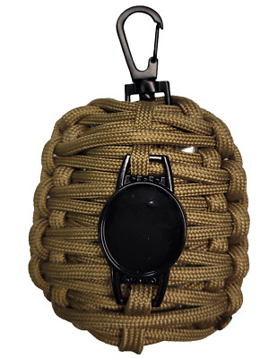 Shooters Gate Pocket Sized Survival Grenade Paracord Key-chain Set - FDE
