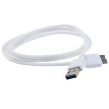 White USB PC Charger Data Cord Lead Cable for Samsung Galaxy Note 3 III phone