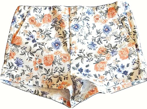 DIVIDED Pantaloncini fiori pin up vita alta floral shorts pants high waist  60' | eBay