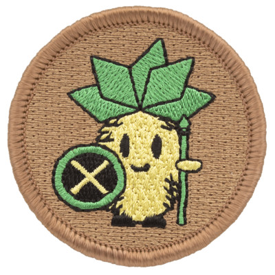 Pineapple Warrior Patrol Patch - 2'' Round Embroidered Patch