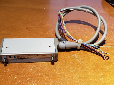 HP Agilent 33321G Programmable Step Attenuator 70dB DC-4 GHz SMA 8495G 1-Watt CW