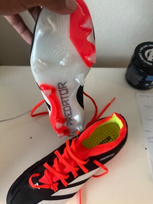 Adidas Predator 24 Pro FG 'Solar Red' IG7777 Soccer Cleats Size 7.5