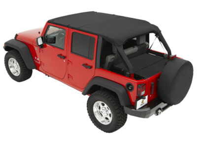 Header Bikinitop Safari Bestop Black schwarz 4 Türer Jeep Wrangler JK 07-09