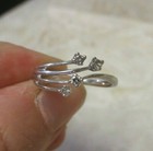 14K Helzberg Diamonds White gold Diamond Ring Size 7 R31 — photo 1