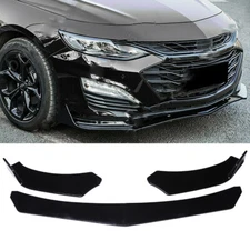 For 2016 2017 2018 Chevrolet Malibu Glossy Black Front Bumper Body Kit Lip 3PCS