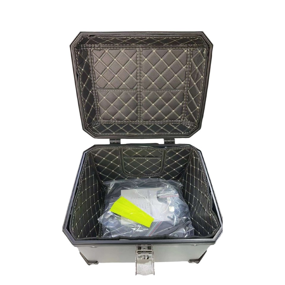 45L Motorcycle Luggage Waterproof Tool Case Tail Box Paint LockBlack
