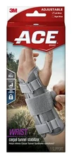 ACE Carpal Tunnel Wrist Brace Left Hand Support Adjustable 5.5 to 9 Inches