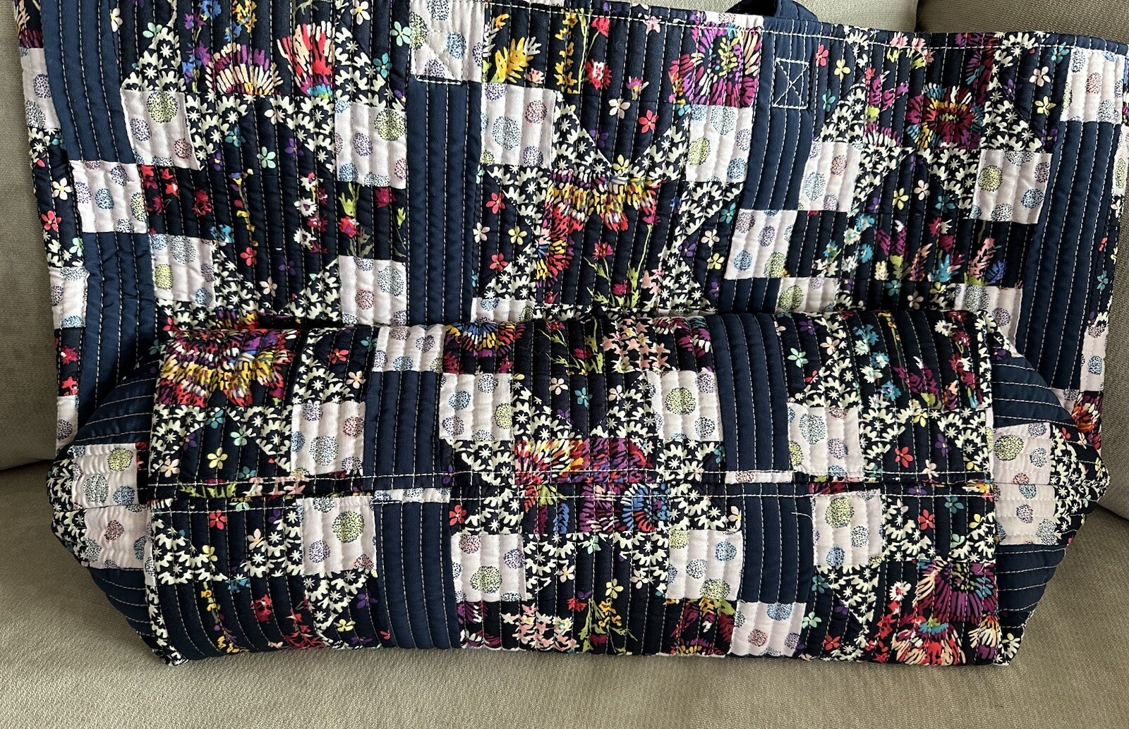 Vera Bradley Patchwork Multi Oversized Tote Bag - image 5