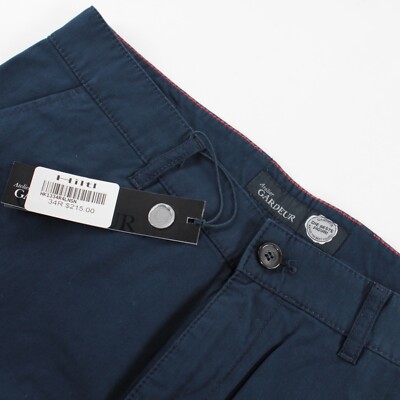 Atelier Gardeur NWT Chino / Casual Pants Size 50 34 US Blue Cotton Blend Bjarne