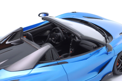 1/18 McLaren 765LT Spider 2021 (Amit Blue) Resin Model Car by GT