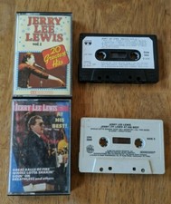 Jerry Lee Lewis Cassette Lot - 20 Greatest Hits Vol. 1 and At His Best