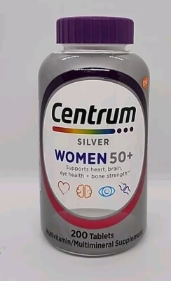 Centrum Silver Womens 50 Plus Multimineral/Multivitamin Supplement-200 Count