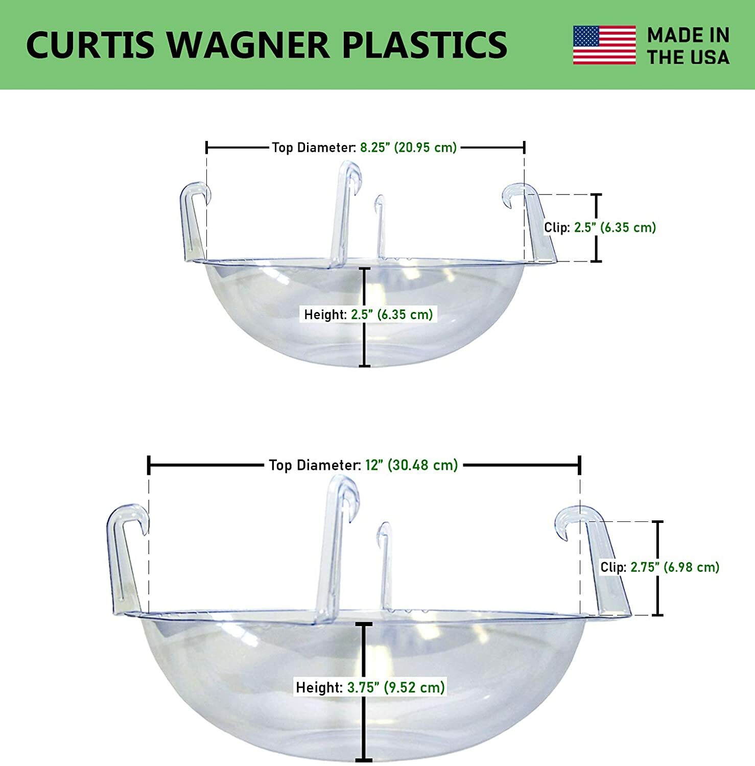 Curtis Wagner Plastics Clear Hanging Basket Drip Pan, 1214" (5 Pack) eBay
