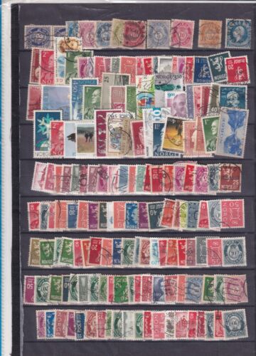 EUROPE NORVEGE  165 timbres obliteres toutes periodes  cote ?? - Photo 1/1