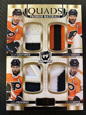 2020-21 UD The Cup S. Couturier/C. Giroux/K. Provorov/K. Hayes - Quad Patch /5